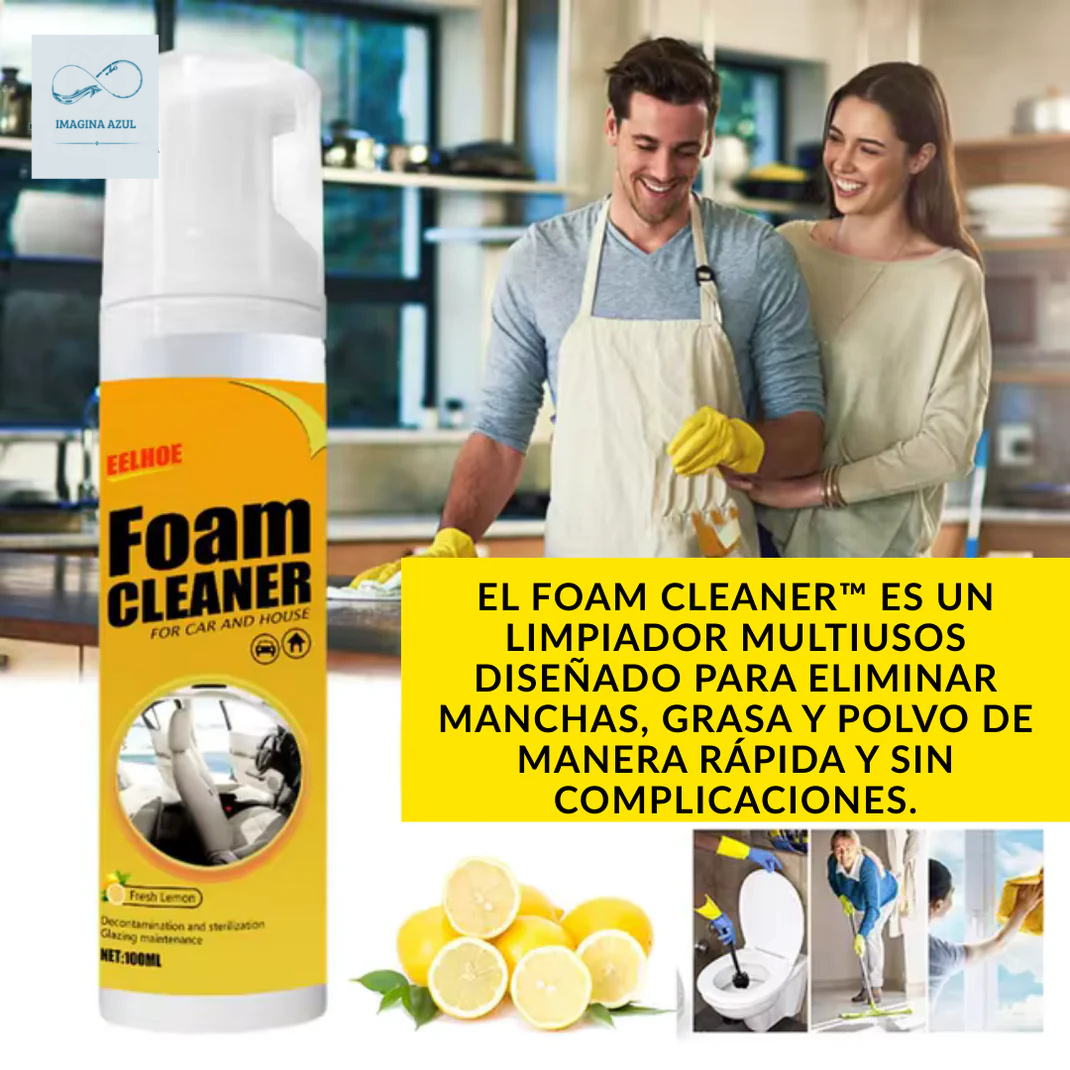 ESPUMA LIMPIADOR EN SPRAY/ UNA SOLA ESPUMA 🧽✨LIMPIEZA TOTAL EN MINUTOS