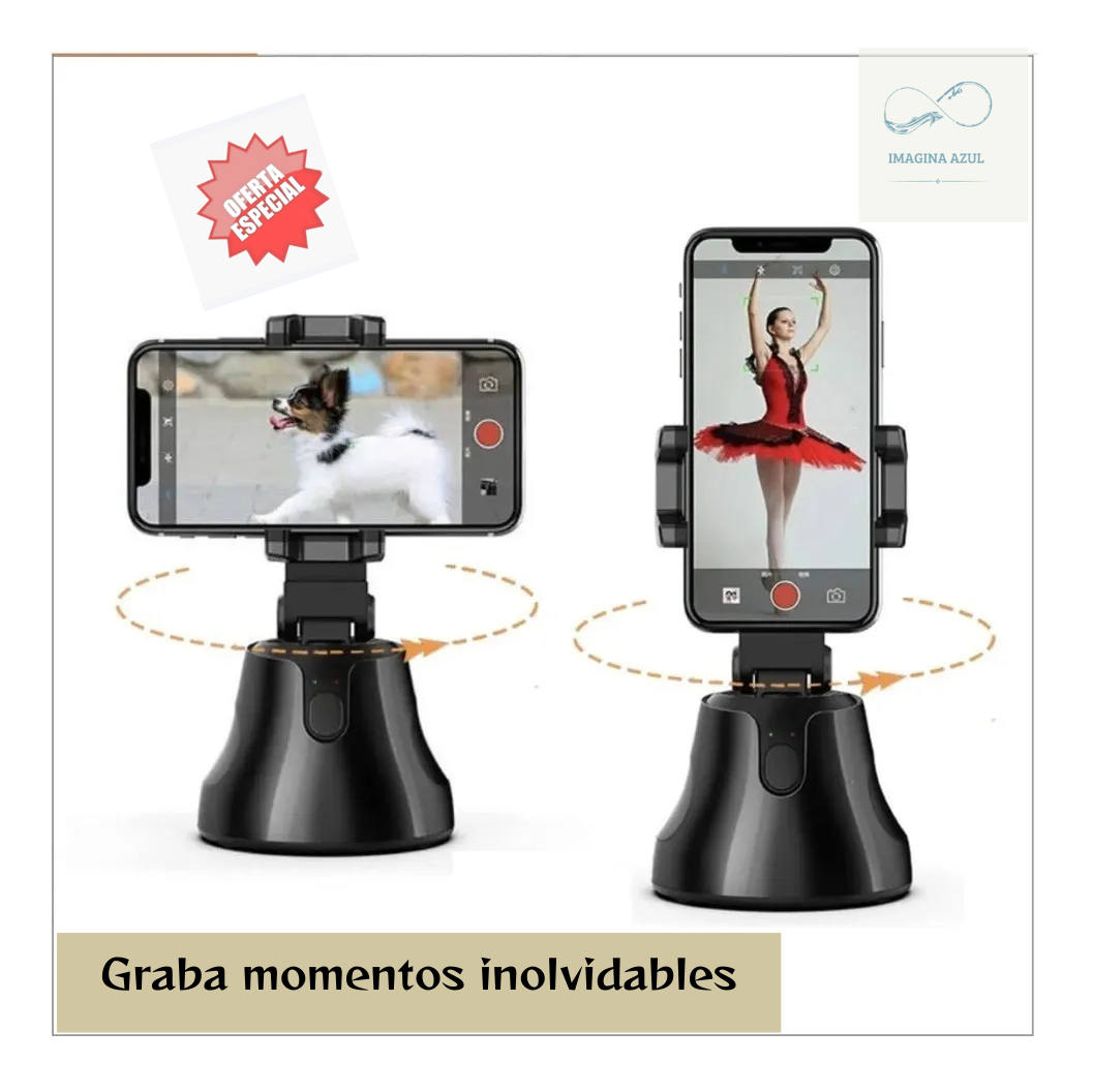 Soporte Teléfono Gira 360° Robot Camera