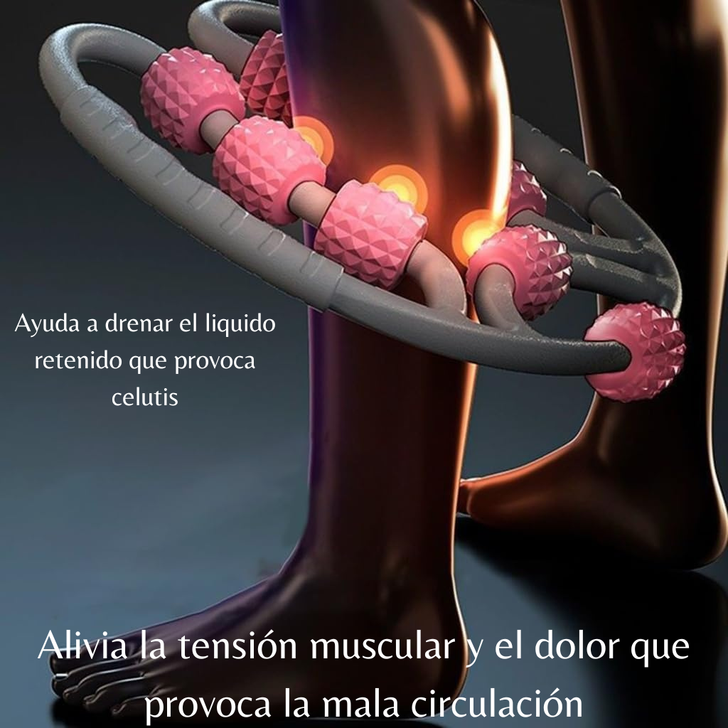 💜 RODILLO MASAJEADOR MANUAL 360° Drena, Relaja y Moldea tu Cuerpo Naturalmente