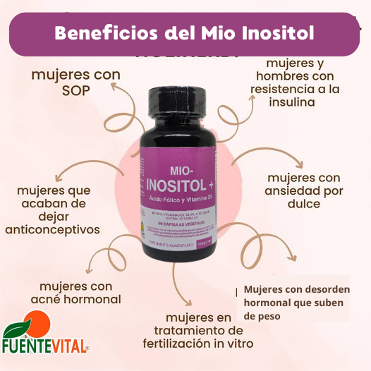 🩷MIO INOSITOL SUPLEMENTO -  lleva 2x1 Equilibrio Hormonal y Bienestar Femenino en Cada Cápsula🌸