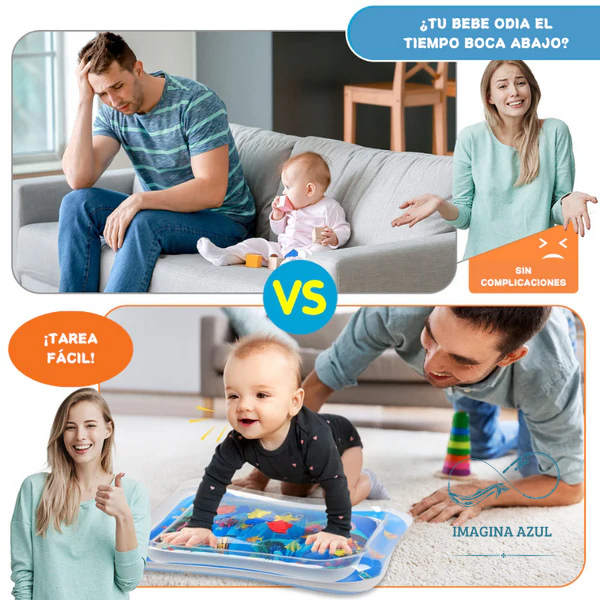 Alfombra de Agua Sensorial De Agua Para Bebés 🍼
