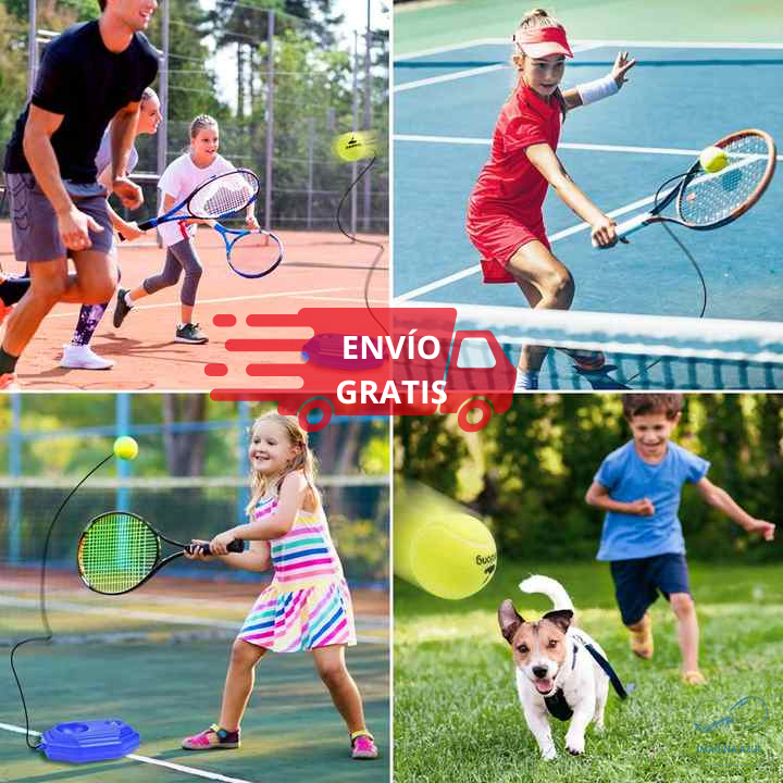 Entrenador de Tenis/Pádel Individual con Pelota de Rebote y Cuerda + Envío Gratis