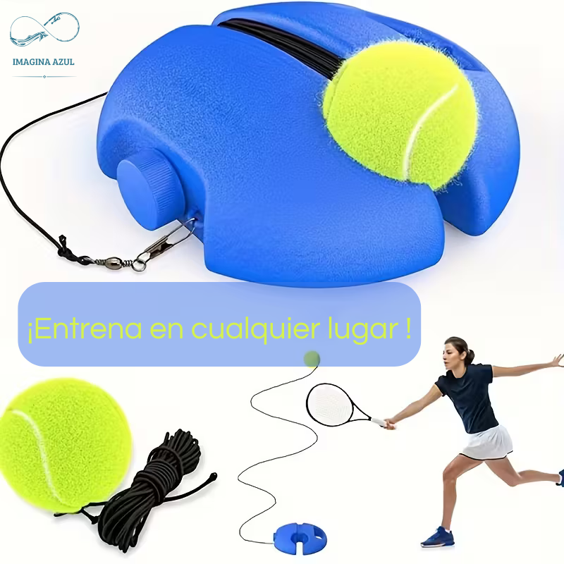 Entrenador de Tenis/Pádel Individual con Pelota de Rebote y Cuerda + Envío Gratis