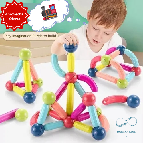 Juguete de bloques magnéticos 36 PCS - Creatividad Ilimitada - ¡¡¡Niñ@s más Felices!!!