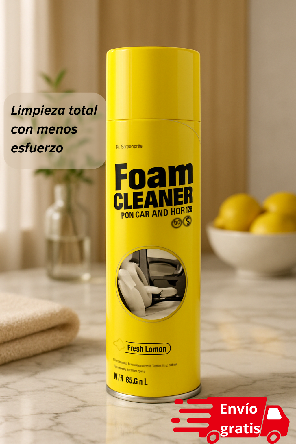 ESPUMA LIMPIADOR EN SPRAY/ UNA SOLA ESPUMA 🧽✨LIMPIEZA TOTAL EN MINUTOS